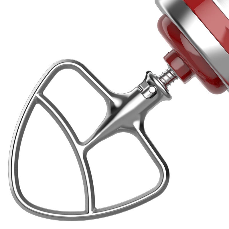HOZODO Stainless Steel Beaters for KitchenAid Stand Mixer, 4.5-5Qt Tilt-Head Paddle Attachment for Kitchenaid Mixer, Polished Flat Beater for KitchenAid-Dishwasher Safe by HOZODO - Image 1